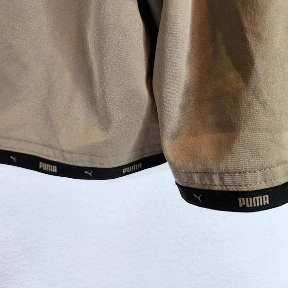 Puma Mens Athletic Shorts Tan Khaki Lightweight Mesh Lined XXL - Picture 4 of 6